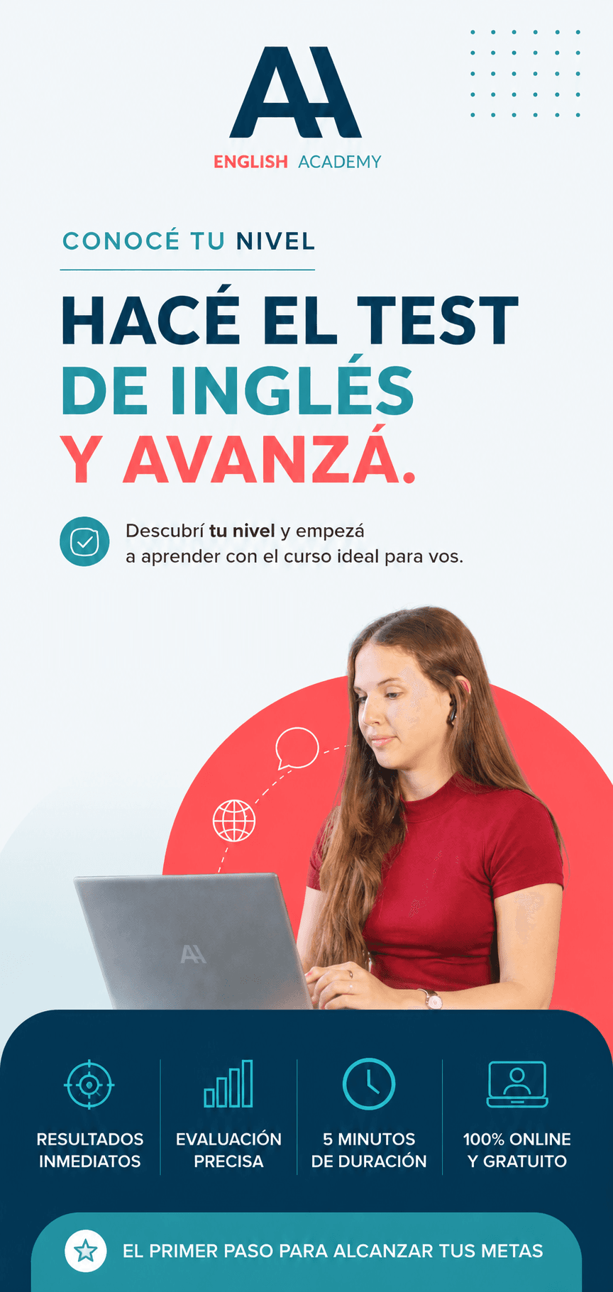 Estudiantes rindiendo examen de inglés